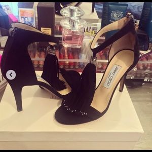jimmy choo diamond tassel heels